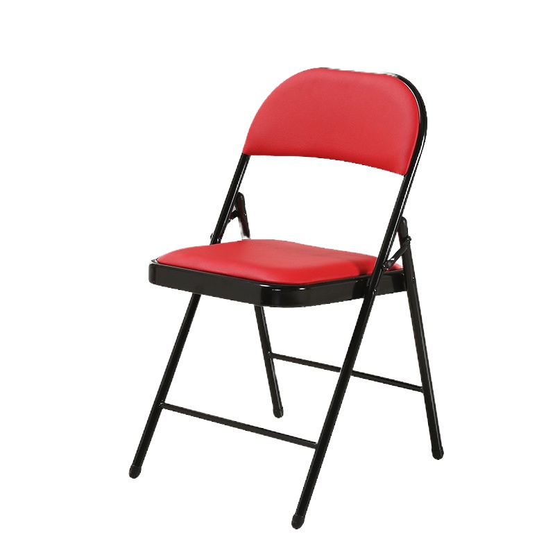 苏宁极物 金属折叠椅 DX1317 简约皮质会议电脑椅(个)