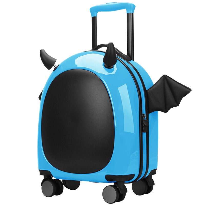 维多利亚旅行者(VICTORIATOURIST)16英寸小恶魔创意搞怪儿童行李箱男女便携旅行箱万向轮9390(蓝色)