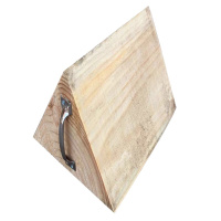 油罐车大货车公交车拖挂车专用汽车三角木止退器车轮定位器挡车木 (400*300*200)一个