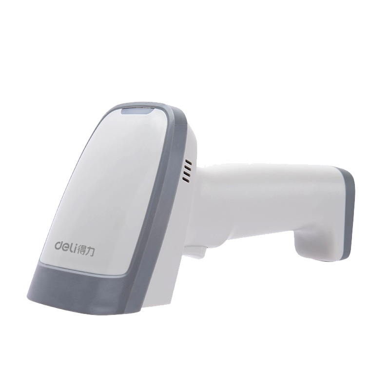 得力14882扫描枪有线一维码巴抢快递单无线条码枪超市扫码机