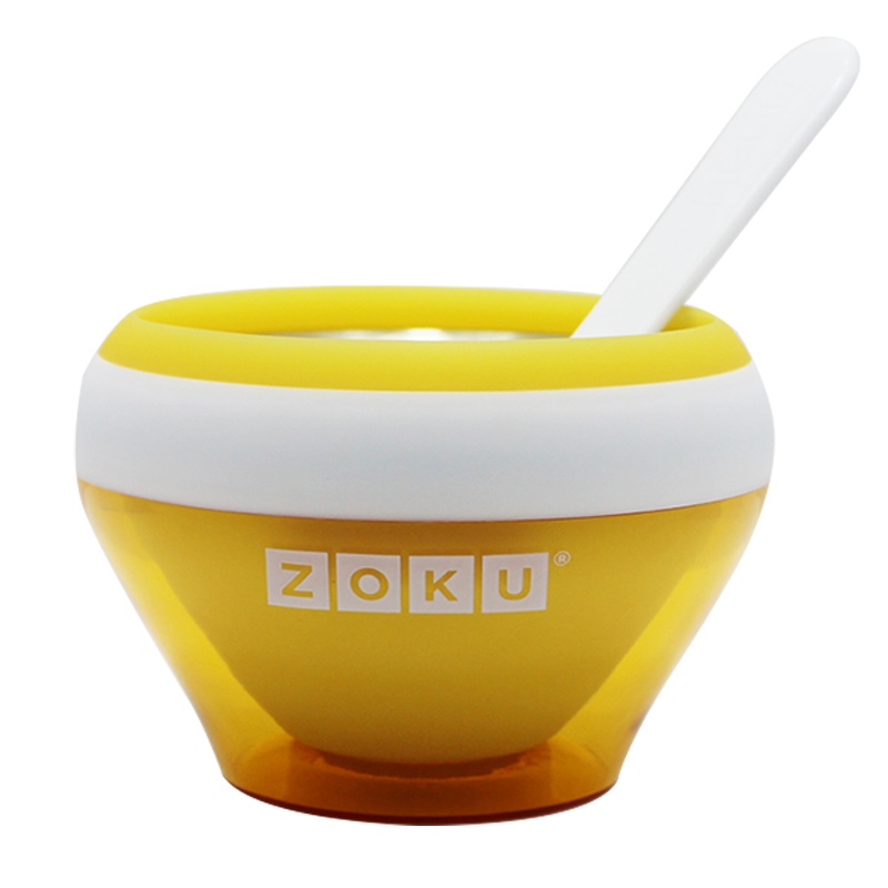 美国zoku冰淇淋机冰淇淋杯创意冰激凌机家用碗DIY自制冰棒冰糕碗(橙色)