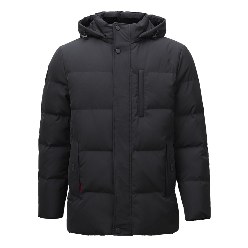 坦博尔秋冬新款羽绒服男短款加厚爸爸款羽绒外套TF18173