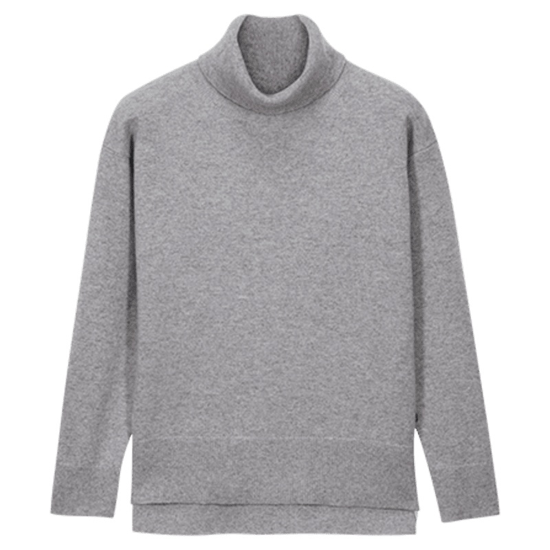 鄂尔多斯ERDOS 秋冬纯羊绒百搭舒适高领羊绒衫女士针织衫/毛衣