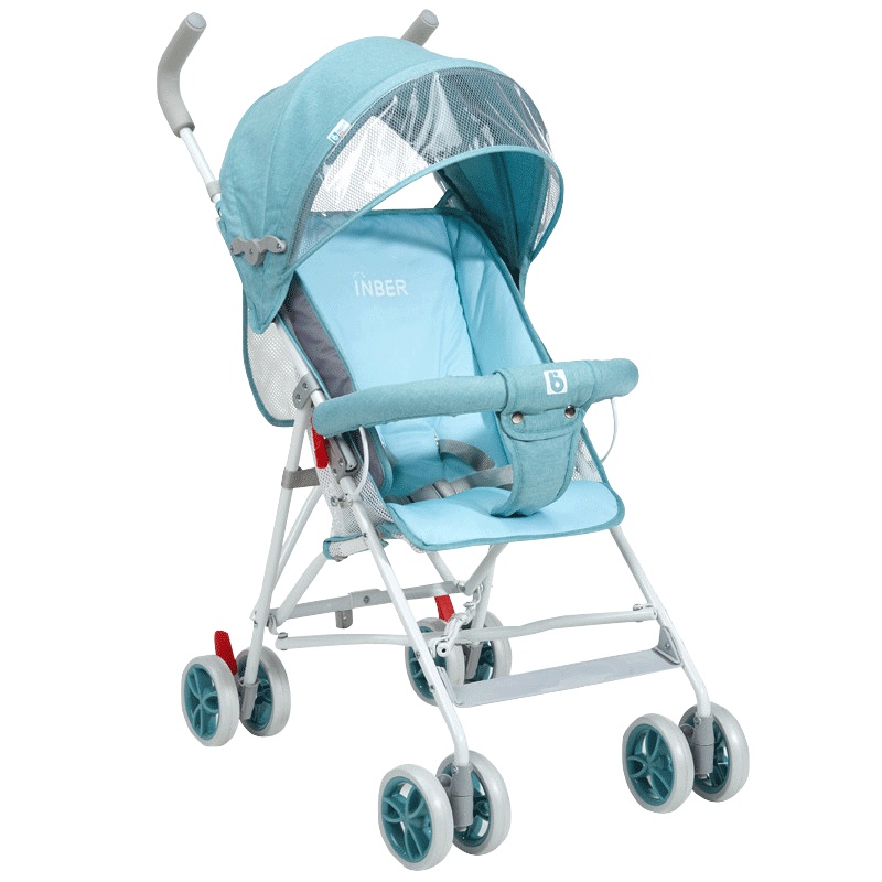 婴蓓inber1-3岁婴儿推车轻便半蓬宝宝儿童伞车坐垫可拆净重4.200KG 承重15KG