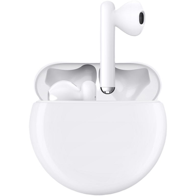 华为/HUAWEI FreeBuds 3 真无线蓝牙耳机 主动降噪 骨声纹识别 半入耳式 无线充版 陶瓷白
