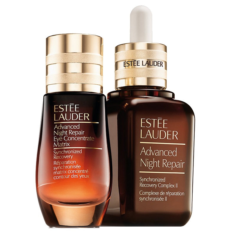 Estee Lauder/雅诗兰黛 小棕瓶面部护肤套装(第七代 特润修护肌透精华露50ml+密集修护眼精华15ml)