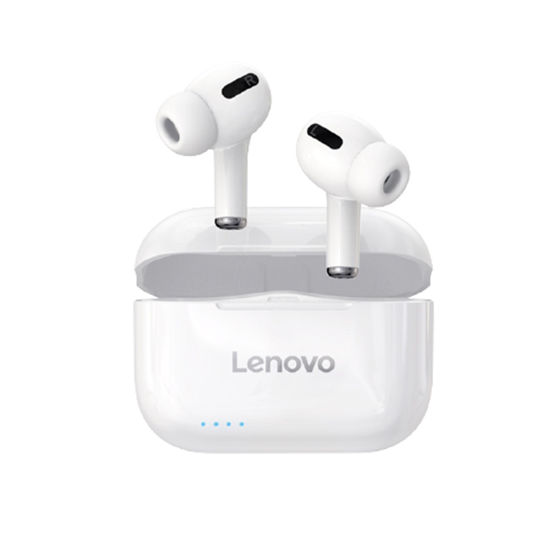 联想(Lenovo)蓝牙耳机 LP1S 白色 TWS真无线 商务通话手机通用音乐耳塞 入耳式苹果安卓手机通用
