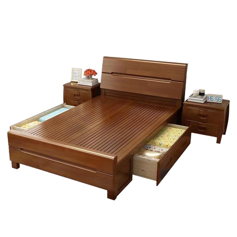 景鹏实木床 JP-0179