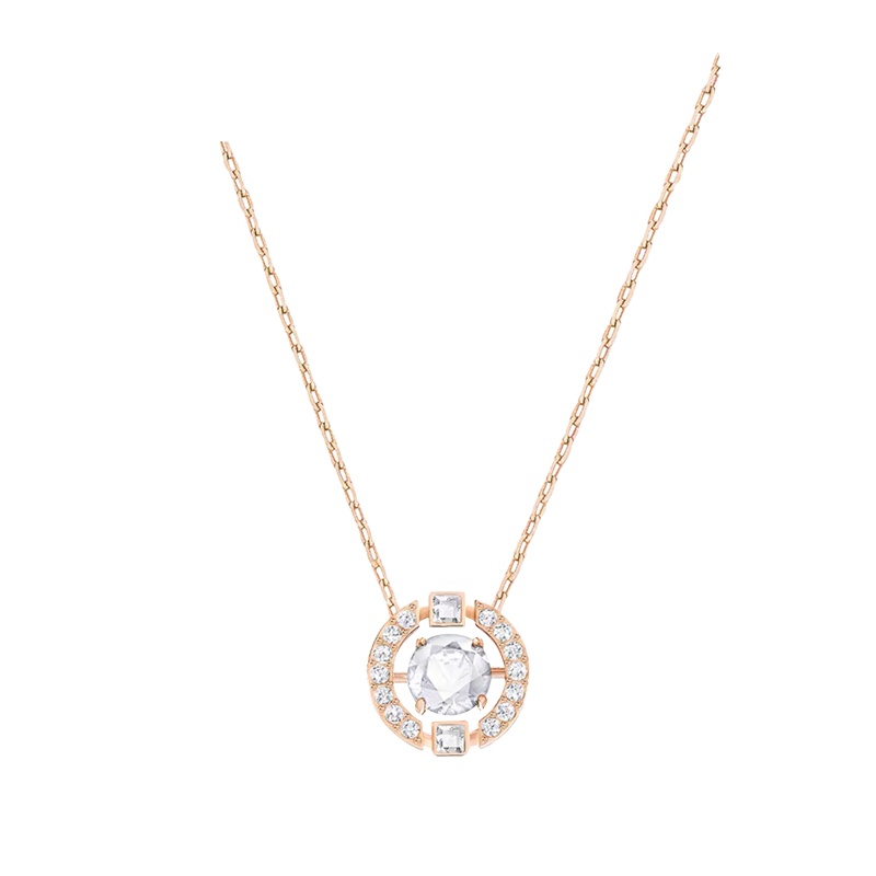 SWAROVSKI施华洛世奇项链女跳动的心系列简约吊坠饰品专柜同款玫瑰金5272364