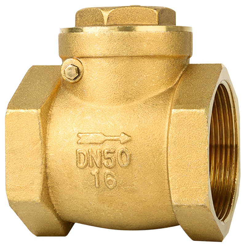 海斯迪克 gnjz-20 黄铜内螺纹止回阀 硬密封内丝隔膜 卧式旋启式手动逆止阀单向阀 DN50 2