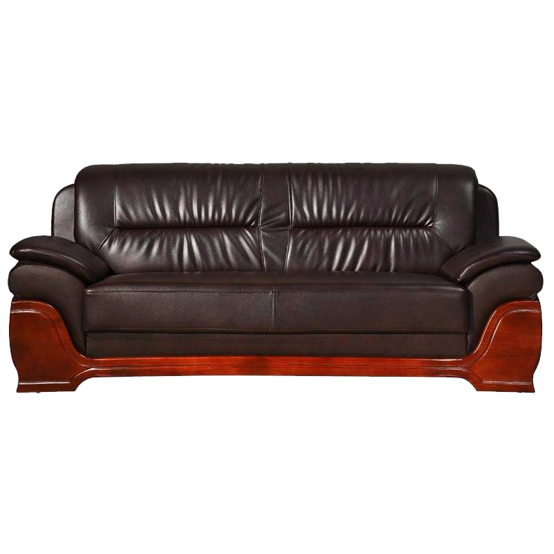 富和美皮艺沙发办公沙发接待会客办公室家具办公三人位沙发59