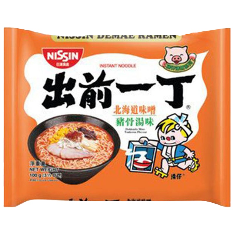 出前一丁北海道味噌猪骨汤味即食面100g 方便面 泡面 方便速食 拉面