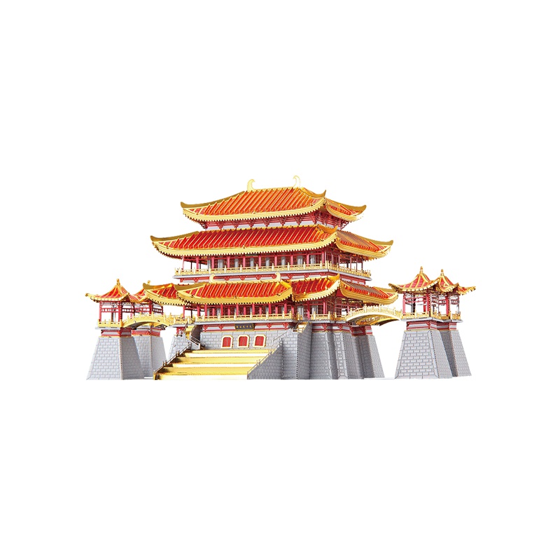 拼酷 芙蓉园 3D立体拼图 红银金