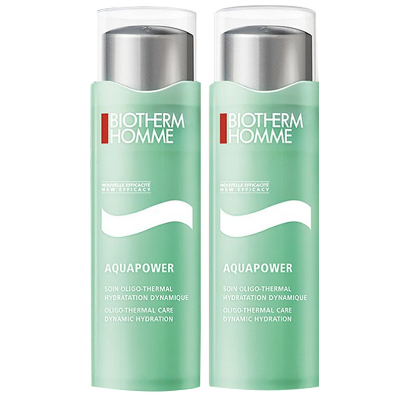 BIOTHERM 碧欧泉男士水动力保湿乳面部护肤套装礼盒(2瓶装) 75ml*2 共150ml 清爽;保湿补水 滋润醒肤