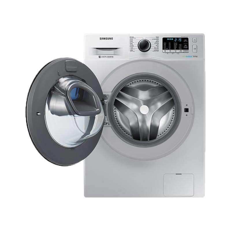 三星(SAMSUNG)WW90M64FOBW/SC 9公斤 多维双驱双智能电机 泡泡净AI智能变频全自动滚筒洗衣机
