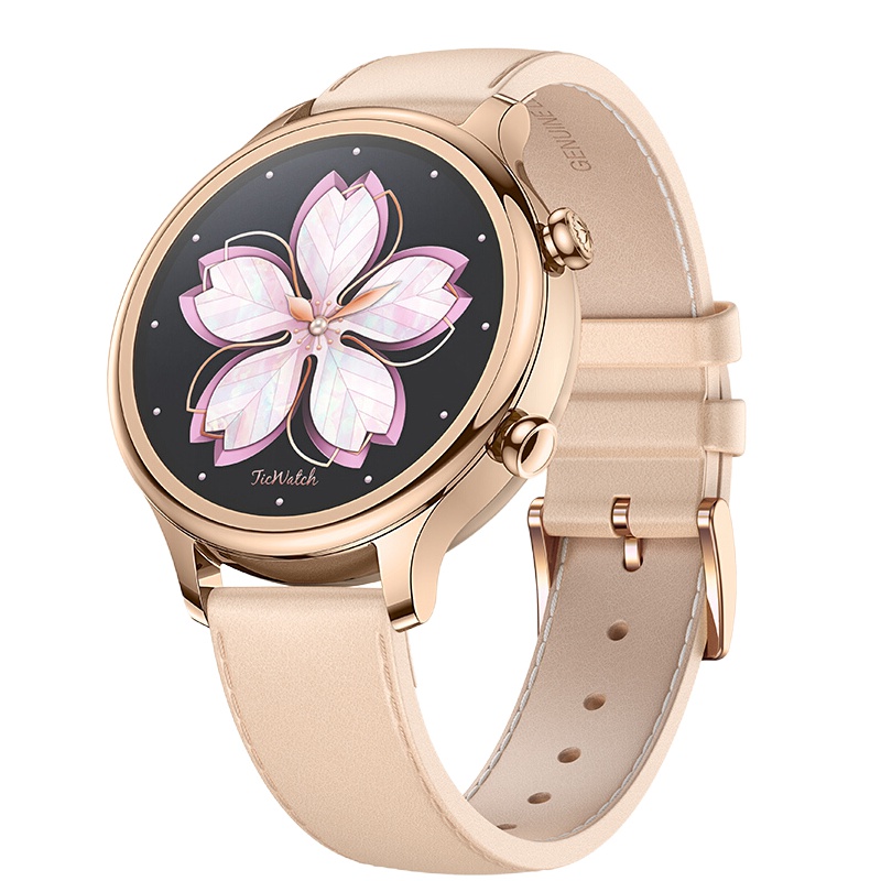 TicWatch C2智能手表 男女成人手表 健康运动监测/游泳级防水/百城交通卡 玫瑰金