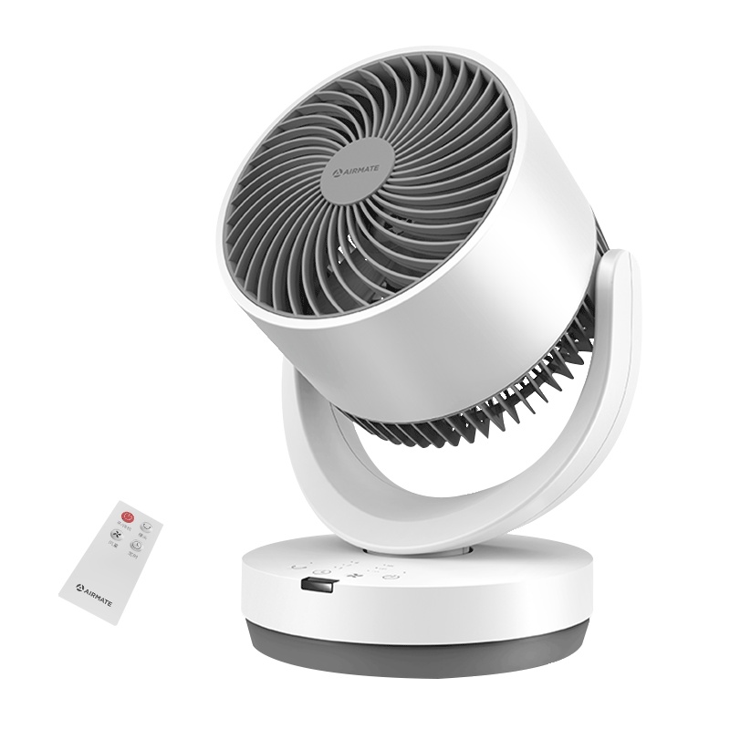 艾美特(Airmate)电风扇空气循环扇 家用台式 3档遥控 台扇 电扇 风扇 可定时摇头俯仰 空调伴侣CA15-R27