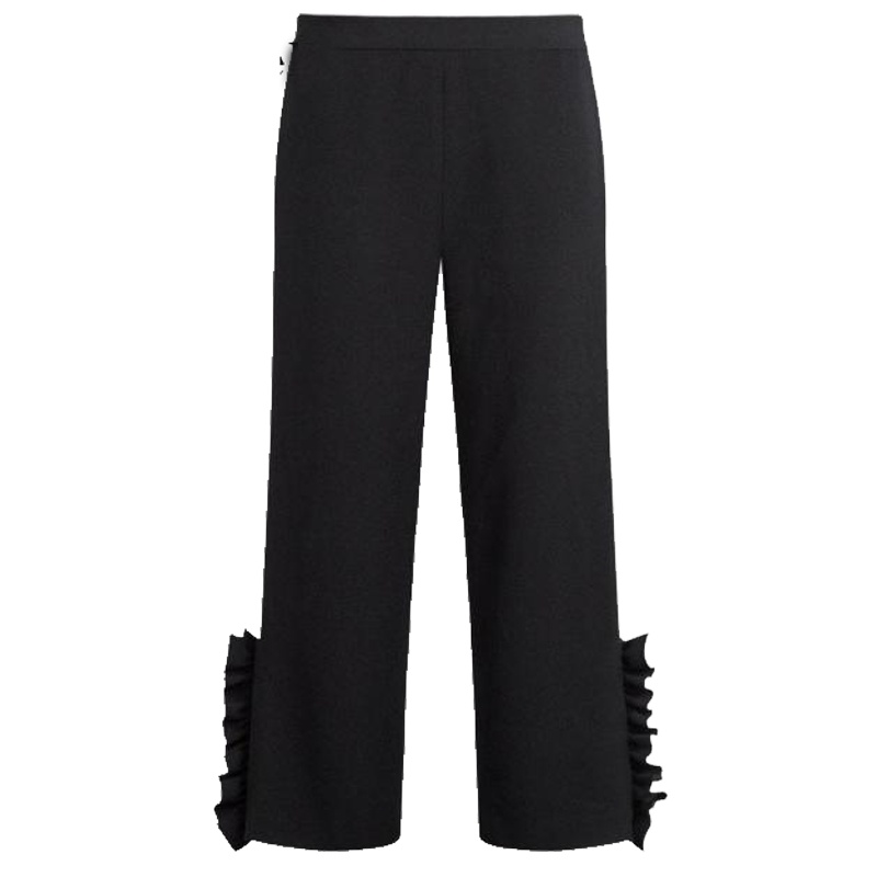 拉夏贝尔puella夏秋韩版九分休闲裤宽松显瘦哈伦阔腿裤女20009629