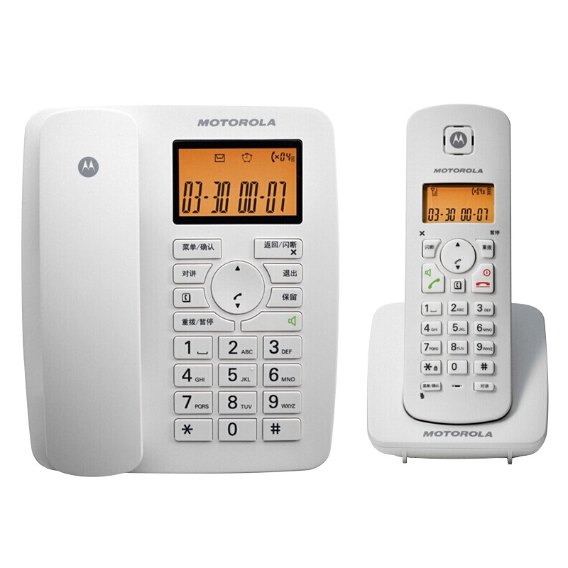 摩托罗拉 C4200C 无绳电话机 白色