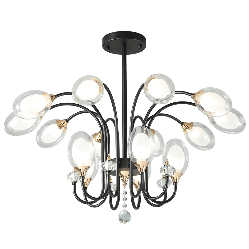 七只蚂蚁 北欧灯客厅灯餐厅吊灯 简约现代创意时尚铁艺咖啡吧台灯马卡龙灯具其他 带木马卡龙彩色吊灯多头铁艺 吊灯具YX