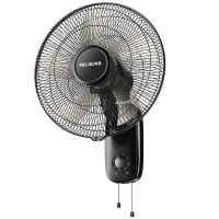 美菱电风扇家用壁挂式壁扇电风扇宿舍台式强力餐厅工业轻音壁挂遥控风扇5叶壁扇摇头扇空调伴侣