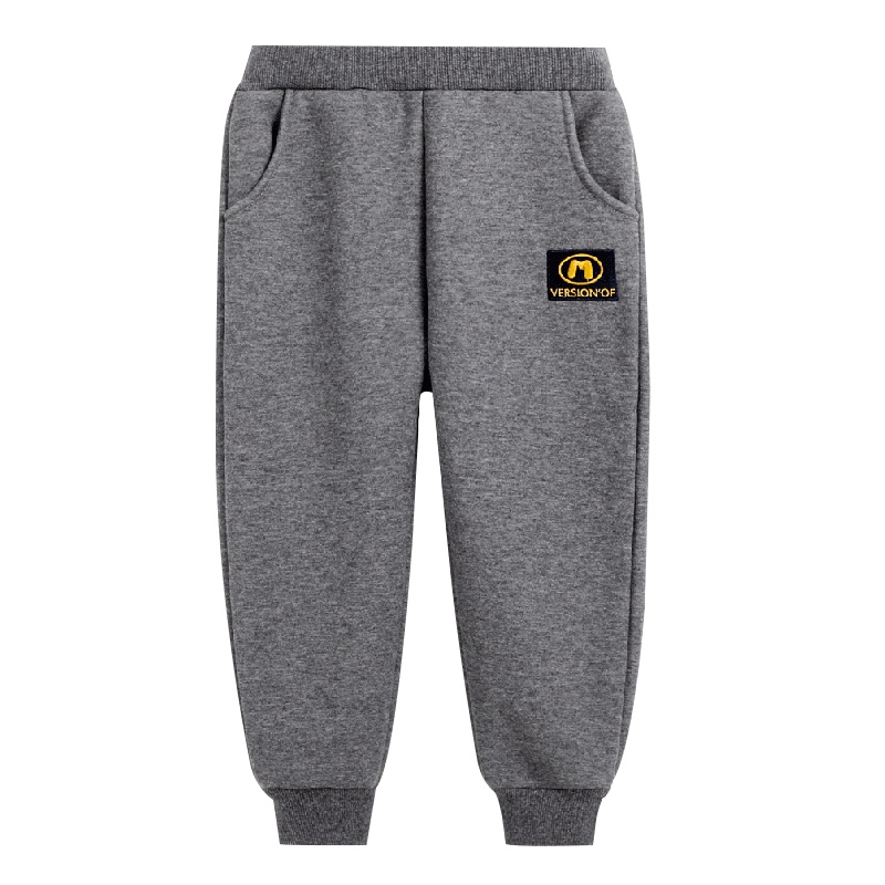 猫人加绒休闲裤秋冬新品婴幼下装保暖百搭长裤宝宝裤子