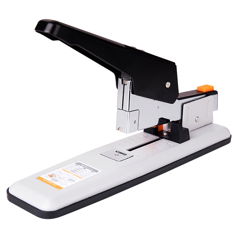 得力 0387 订书机大号重型加厚中号装订机办公厚层订书器省力型订书器省力钉书机