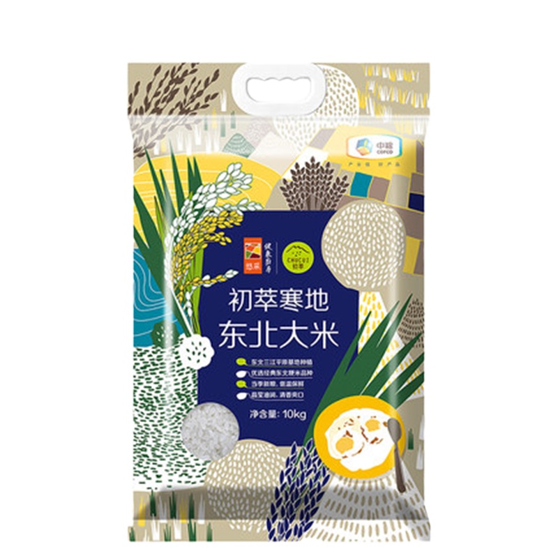 中粮初萃寒地东北大米5kg 单位:袋