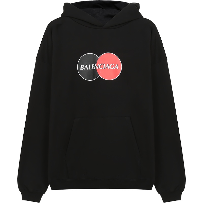 巴黎世家 BALENCIAGA 男士棉质超大版型连帽长袖卫衣运动衫 620973 TIV80