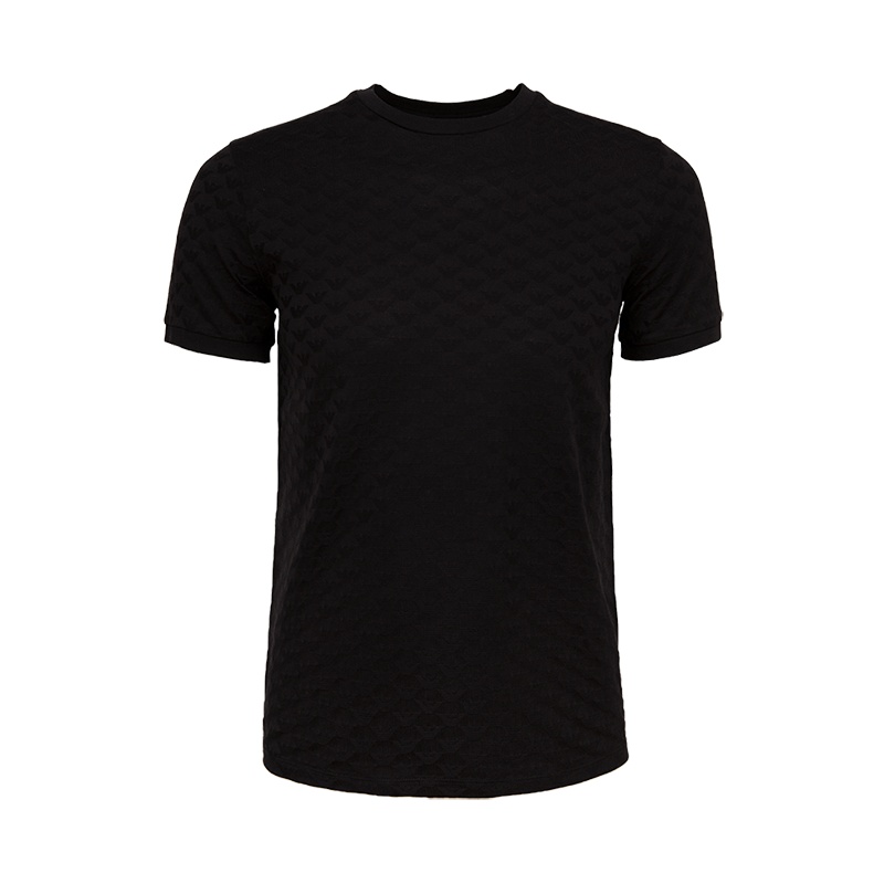 EMPORIO ARMANI 阿玛尼 2020新款 男士提花徽标丝光短袖T恤高端男士T恤