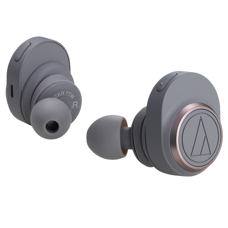 铁三角(audio-technica)ATH-CKR7TW (灰色)入耳式真无线耳机 蓝牙5.0