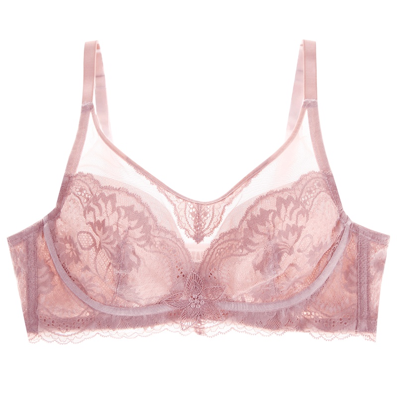 依曼丽大码性感防走光抹胸式内衣女 轻薄款记忆钢圈透气文胸