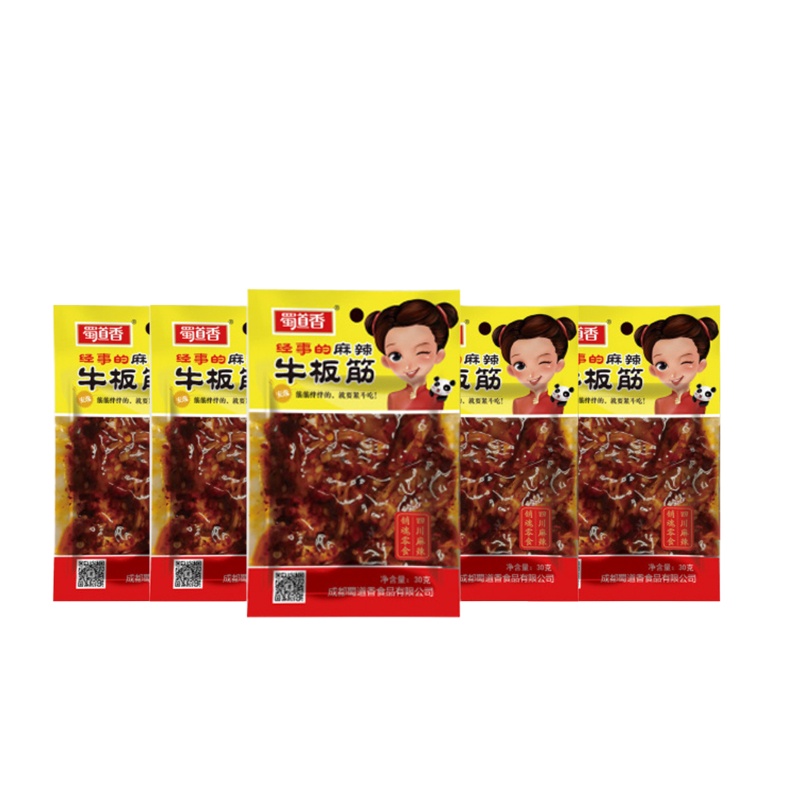 蜀道香 麻辣牛板筋30g*5袋 特色休闲零食