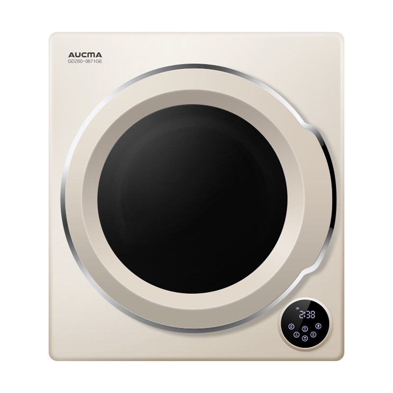 澳柯玛 6公斤全自动家用烘干机 除味防皱 滚筒式 家用烘衣 触摸款 GDZ60-0671GE