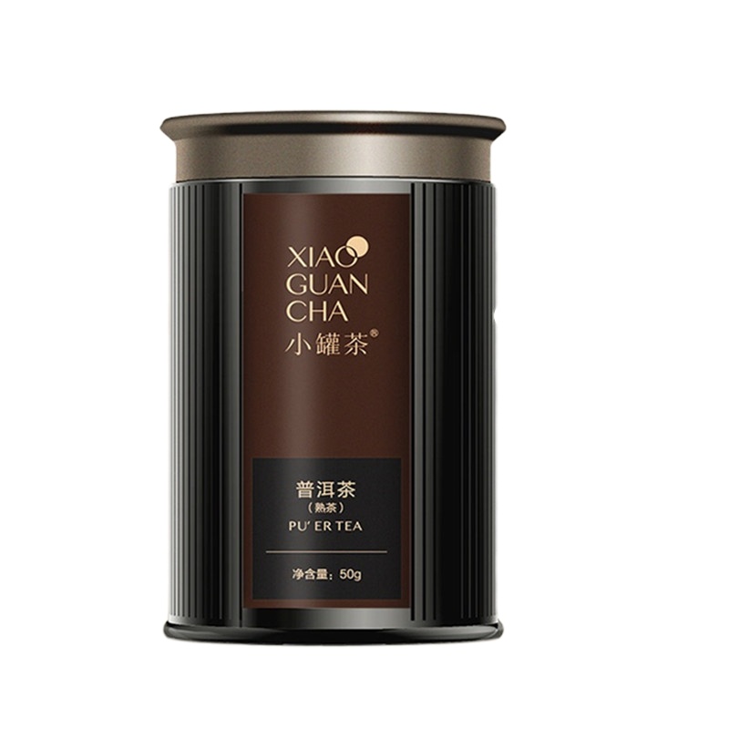 小罐茶多泡装云南普洱熟茶茶叶礼盒装黑茶叶50g