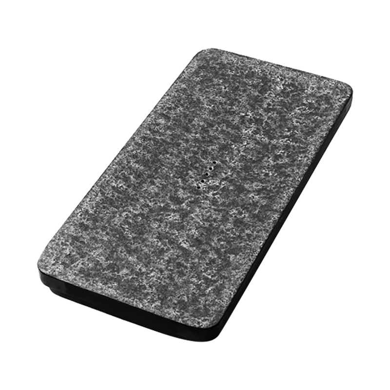 領藝 乌金石茶盘茶台办公家用天然简约大号石头小茶台茶海不含茶具 无界乌金石50x25