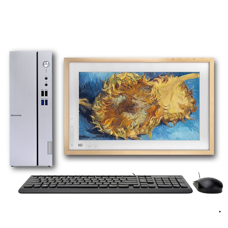 联想(Lenovo)天逸510S九代酷睿台式电脑 (i5-9400 8G 1TB WIFI)21.5英寸类纸护眼屏显示器 直播网课商务办公学习个人家用企业采购台式机