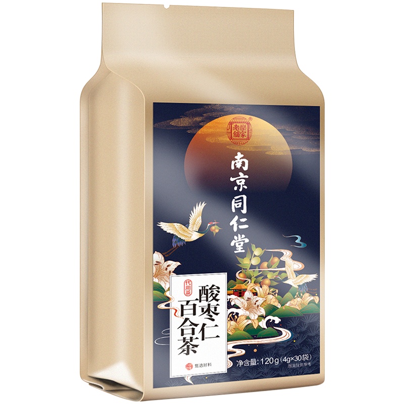 桑克拉(SUN CLARA)酸枣仁百合茶120g/袋茯苓茶花茶养生茶饮袋泡茶叶(乐家老铺)