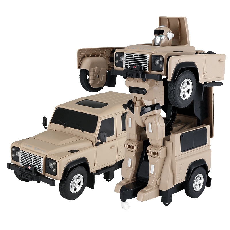 星辉(Rastar)1:14RS战警路虎卫士机器人76400黄色*4个