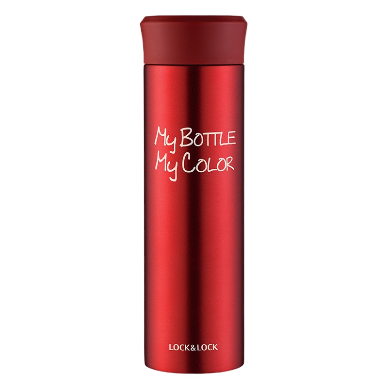 乐扣乐扣(lock&lock)保温杯 缤纷保温杯男女学生随手杯商务便携红色保温杯390ml LHC4015R
