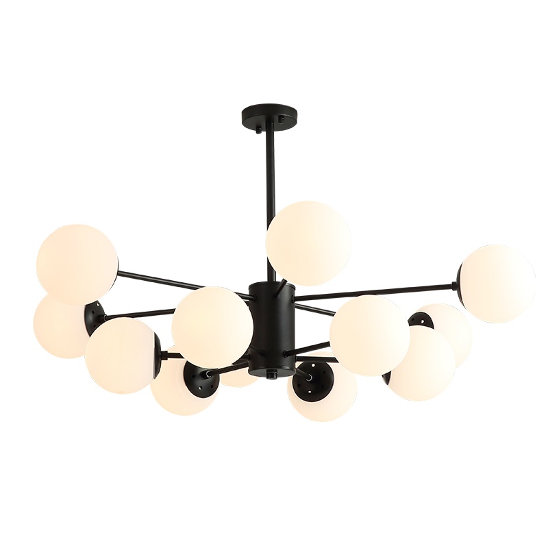 北欧灯具客厅灯吊灯现代简约大气分子灯创意轻奢个性餐厅灯家用温馨卧室灯ins风格魔豆吊灯全屋套餐组合三室两厅网红灯饰202