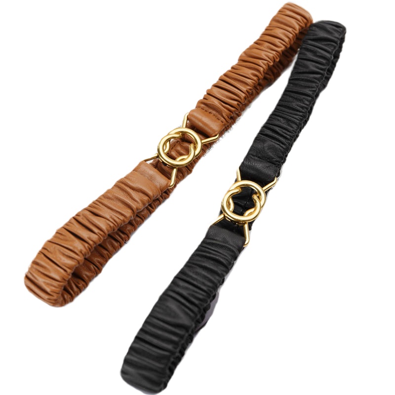 牛当家(CattleOWN)皮带女真皮羊皮腰封简约百搭韩版腰链腰绳腰带女配裙子6188