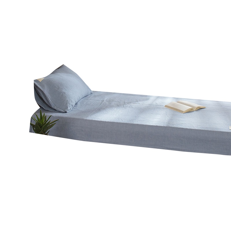 婵思 纯色系列全棉色织水洗棉单床笠款