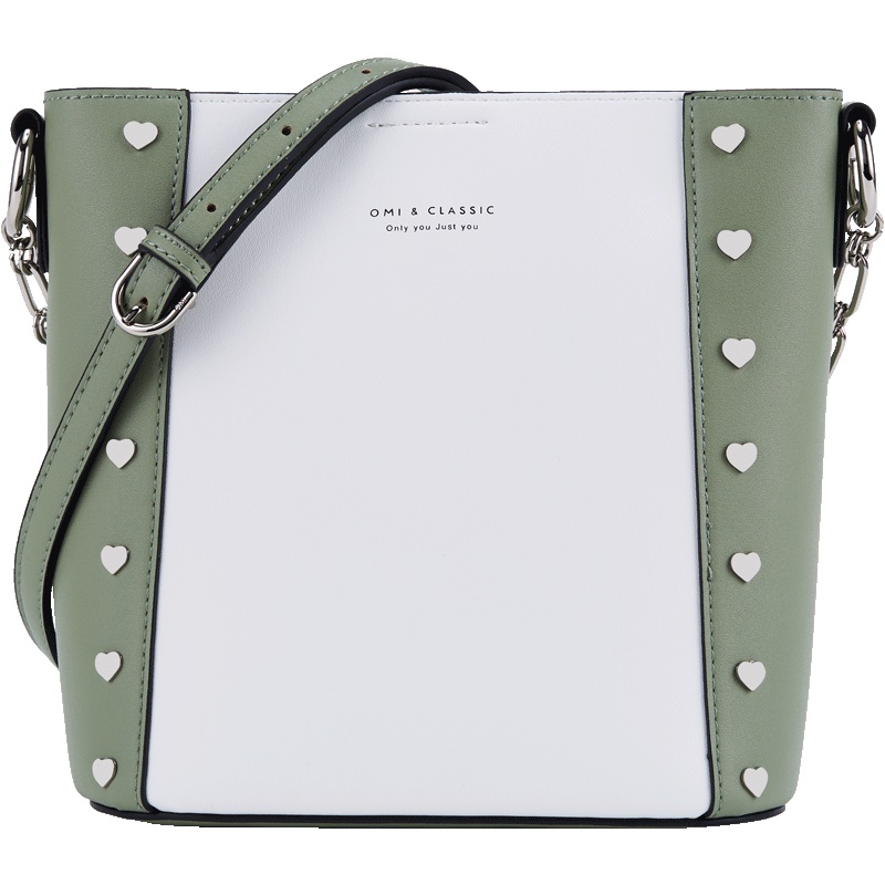 欧米omi包包女2019新款女包水桶包斜跨包单肩女包托特包包