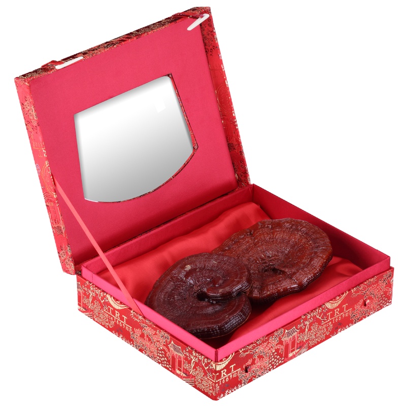 北京同仁堂灵芝礼盒装300g整枝灵芝可自行打粉切灵芝片泡茶