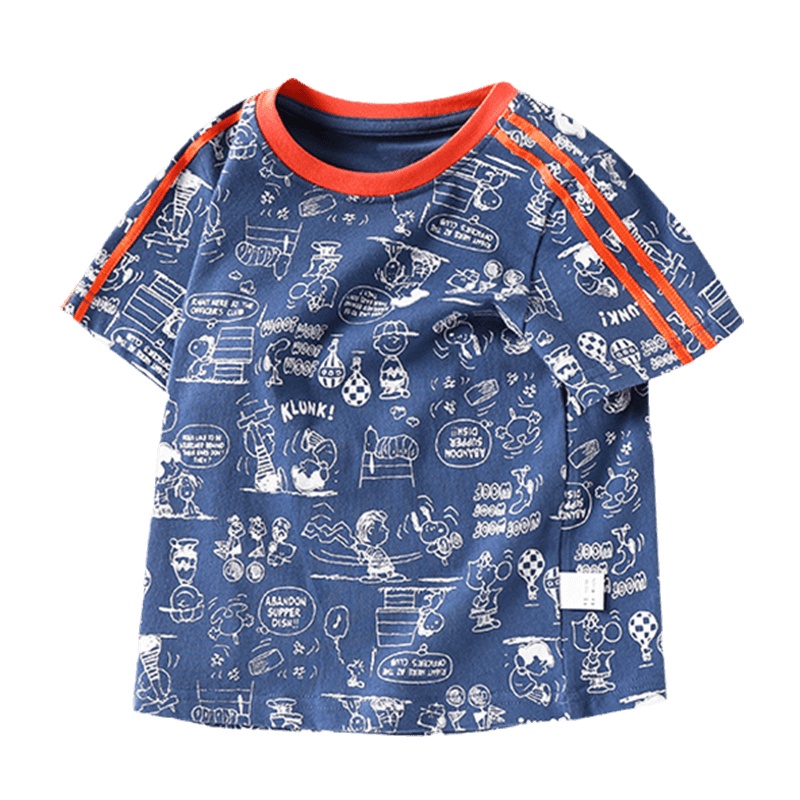 史努比SNOOPY童装男童短袖t恤夏季新款儿童半袖上衣宝宝夏装