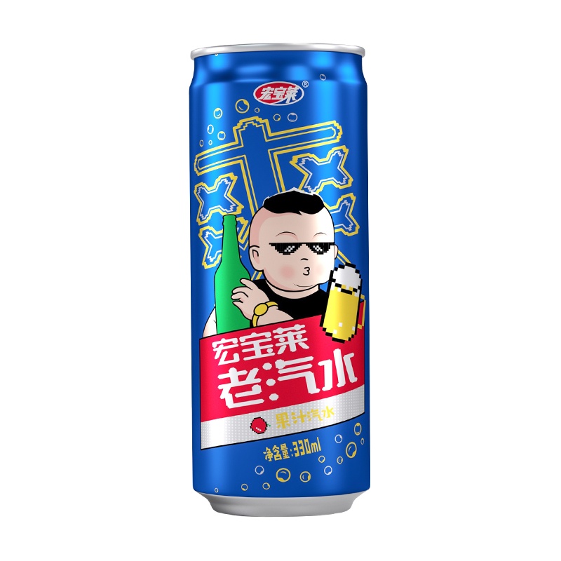 宏宝莱 老汽水(原味) 330ml*24易拉罐装
