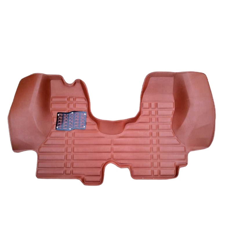 企购优品 适用于南京依维柯得意前排脚垫 新老宝迪 新老款得意全包围脚垫汽车改装 得意前排+丝圈棕+黑红包轮毂