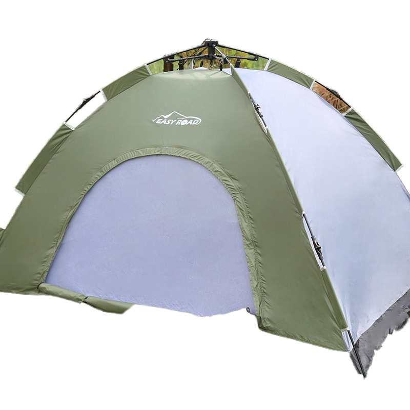 易路达 双人自动帐篷YLD-ZD-004 户外郊游露营帐篷 防水防潮透气 军绿灰色 200*150*110cm 单个价