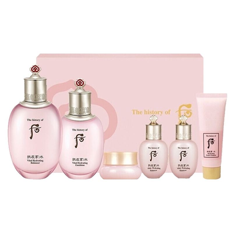 [国内专柜版]Whoo后 拱辰享水妍水沄系列水乳礼盒6件套护肤套装